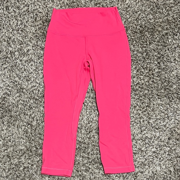 Lululemon Align Pink Cropped 21” Leggings Sz 8 - Picture 2 of 6